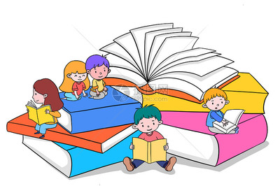 讀書(shū)日插畫